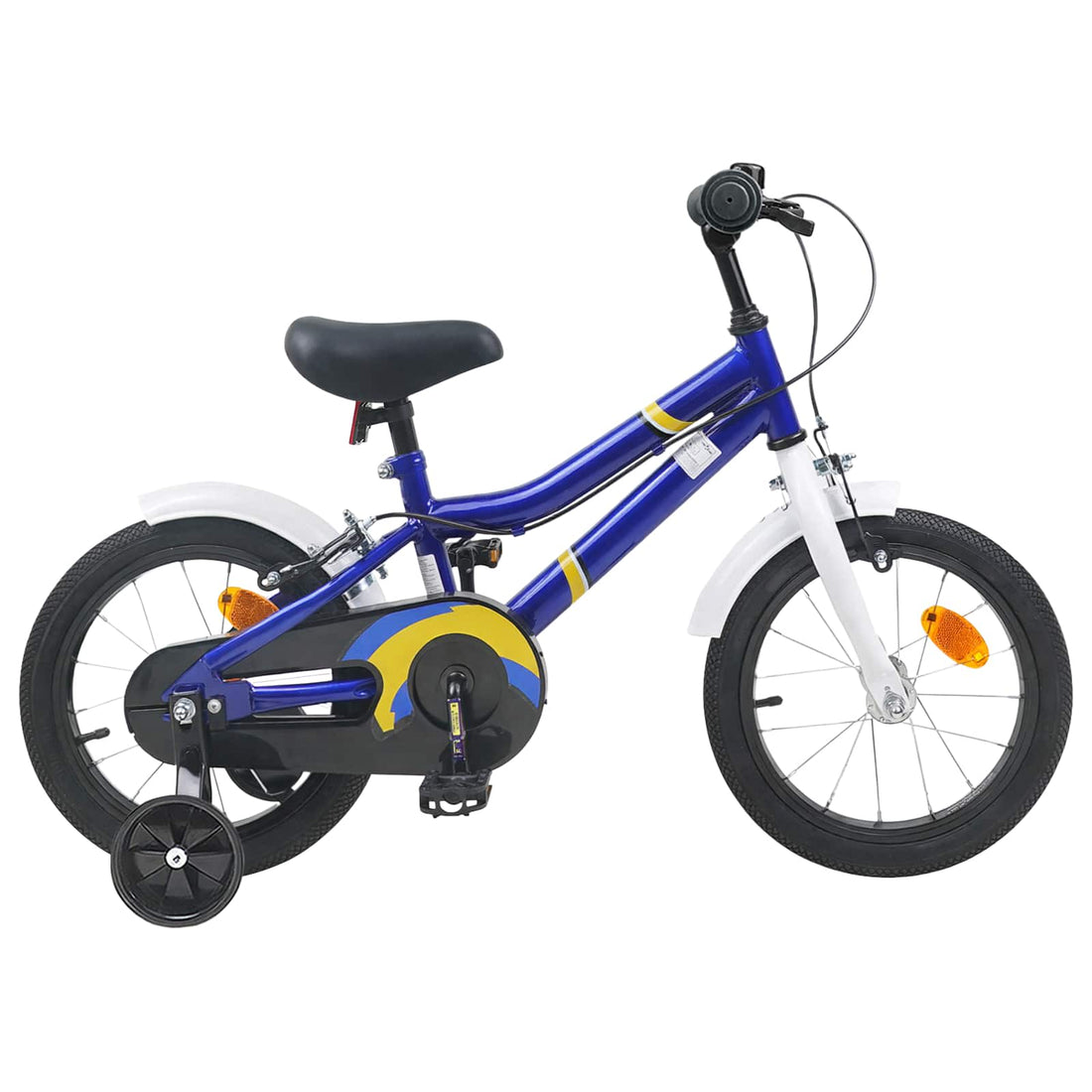 vidaXL Bicicleta Infantil 16 Pulgadas para niños de 4 a 6 años Azul y