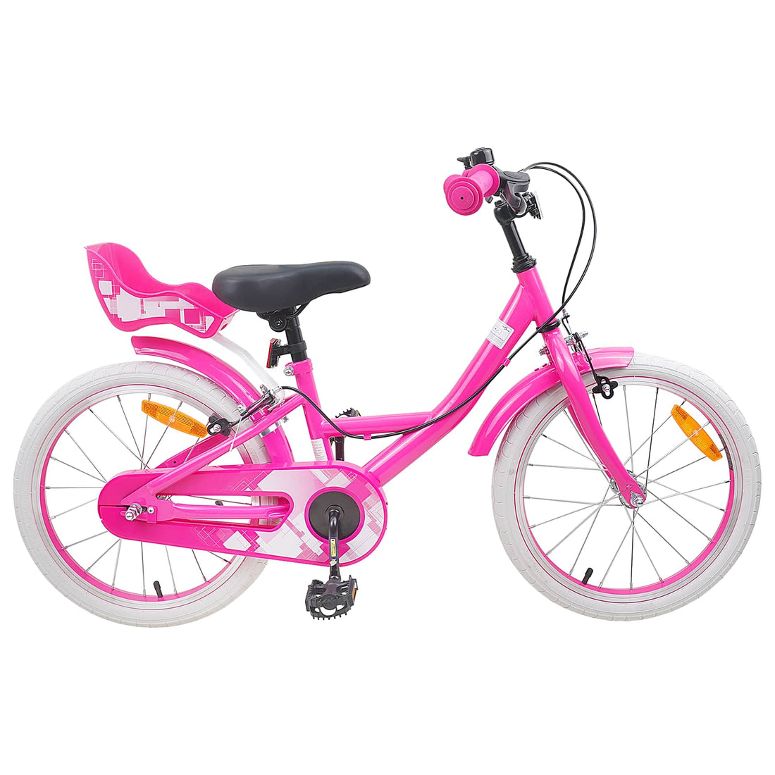 vidaXL Bicicleta Infantil 18 Pulgadas para 5-7 años Rosa