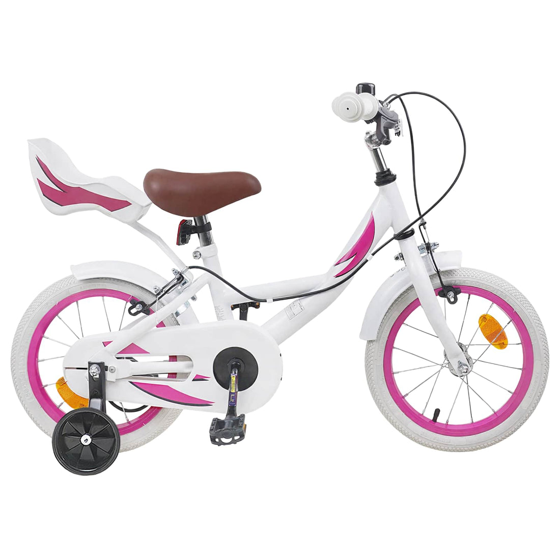 vidaXL Bicicleta Infantil 12 Pulgadas para 2-4 años Blanco