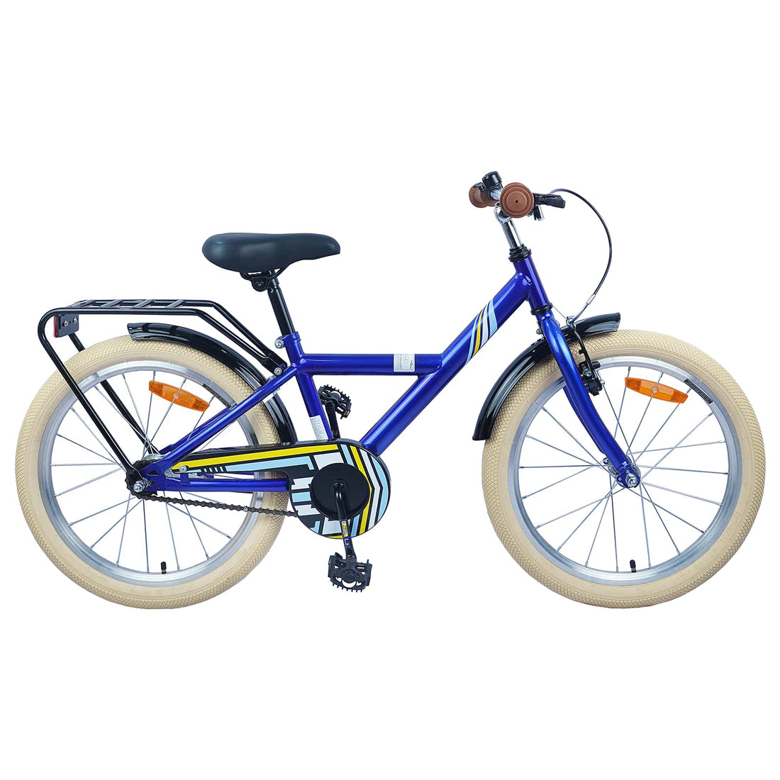 vidaXL Bicicleta Infantil 18 Pulgadas para 5-7 años Azul Oscuro
