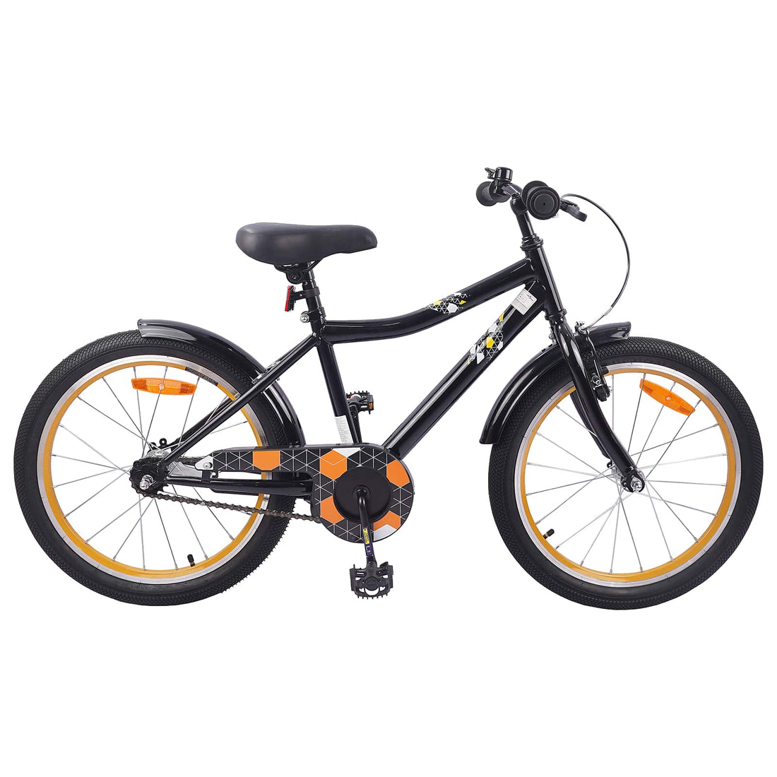 vidaXL Bicicleta Infantil 20 Pulgadas para 6-11 años Negro