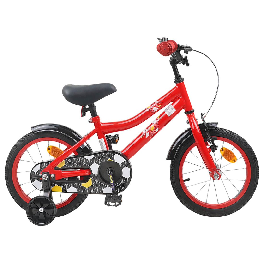 vidaXL Bicicleta Infantil 14 Pulgadas para niños de 3 a 5 años Rojo