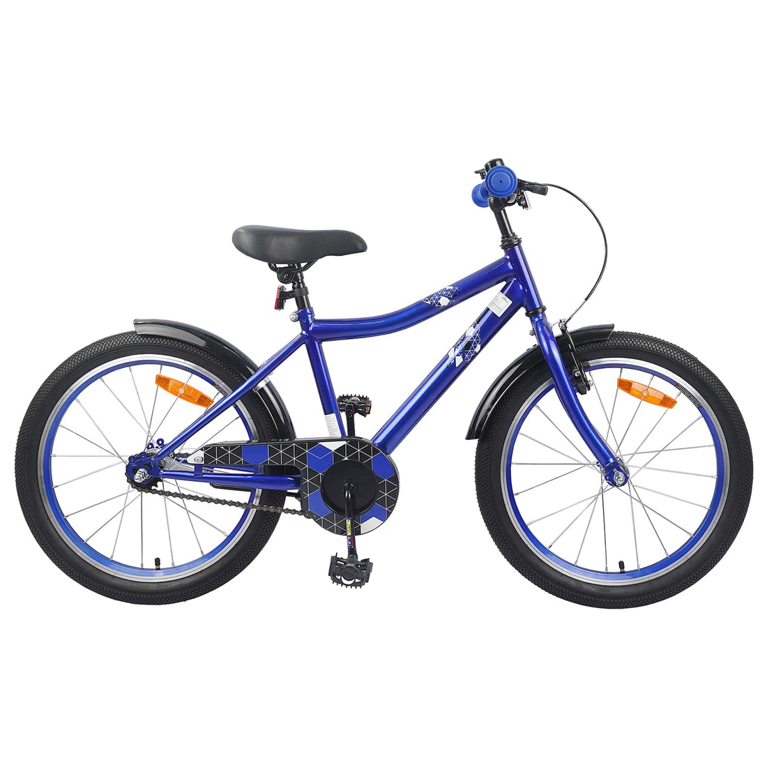 vidaXL Bicicleta Infantil 18 Pulgadas para 5-7 años Azul Oscuro