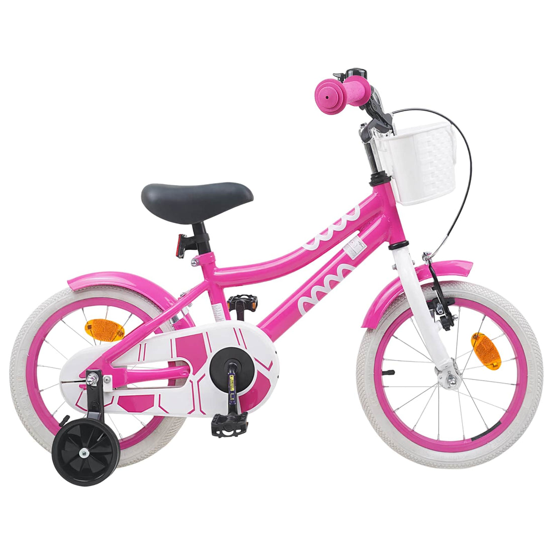 vidaXL Bicicleta Infantil 16 Pulgadas para niños de 4 a 6 años Rosa