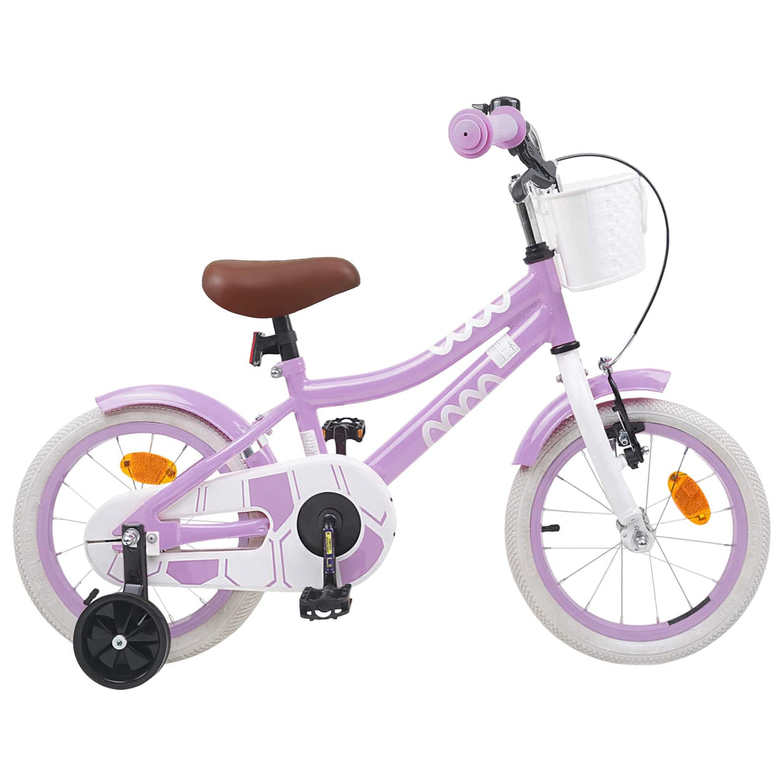 vidaXL Bicicleta Infantil 16 Pulgadas para niños de 4 a 6 años Morado