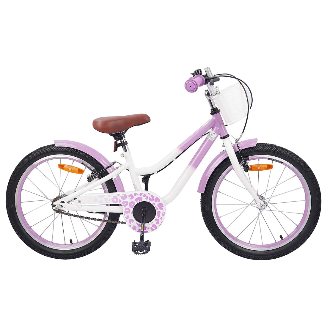 vidaXL Bicicleta Infantil 18 Pulgadas para 5-7 años Morado