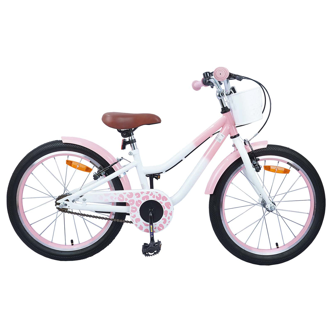 vidaXL Bicicleta Infantil 18 Pulgadas para 5-7 años Rosa claro
