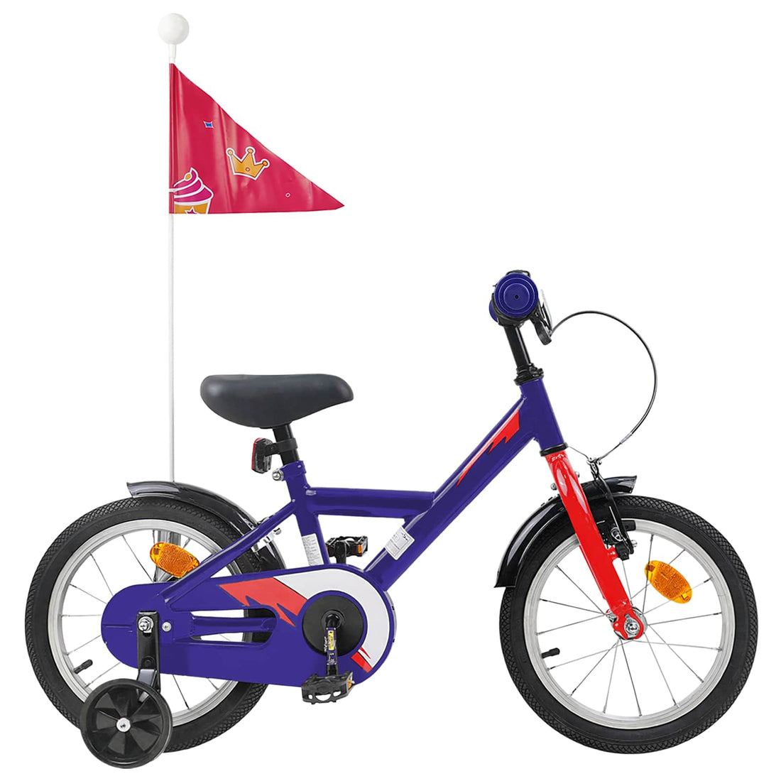 vidaXL Bicicleta Infantil 14 Pulgadas para niños de 3 a 5 años