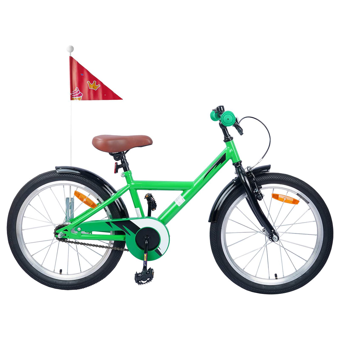 vidaXL Bicicleta Infantil 20 Pulgadas para 6-11 años Verde