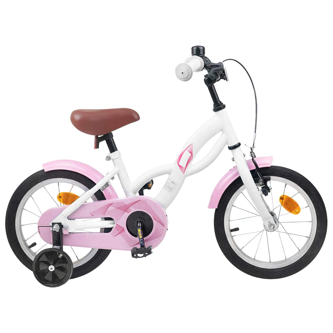 vidaXL Bicicleta Infantil 14 Pulgadas para niños de 3 a 5 años Blanco