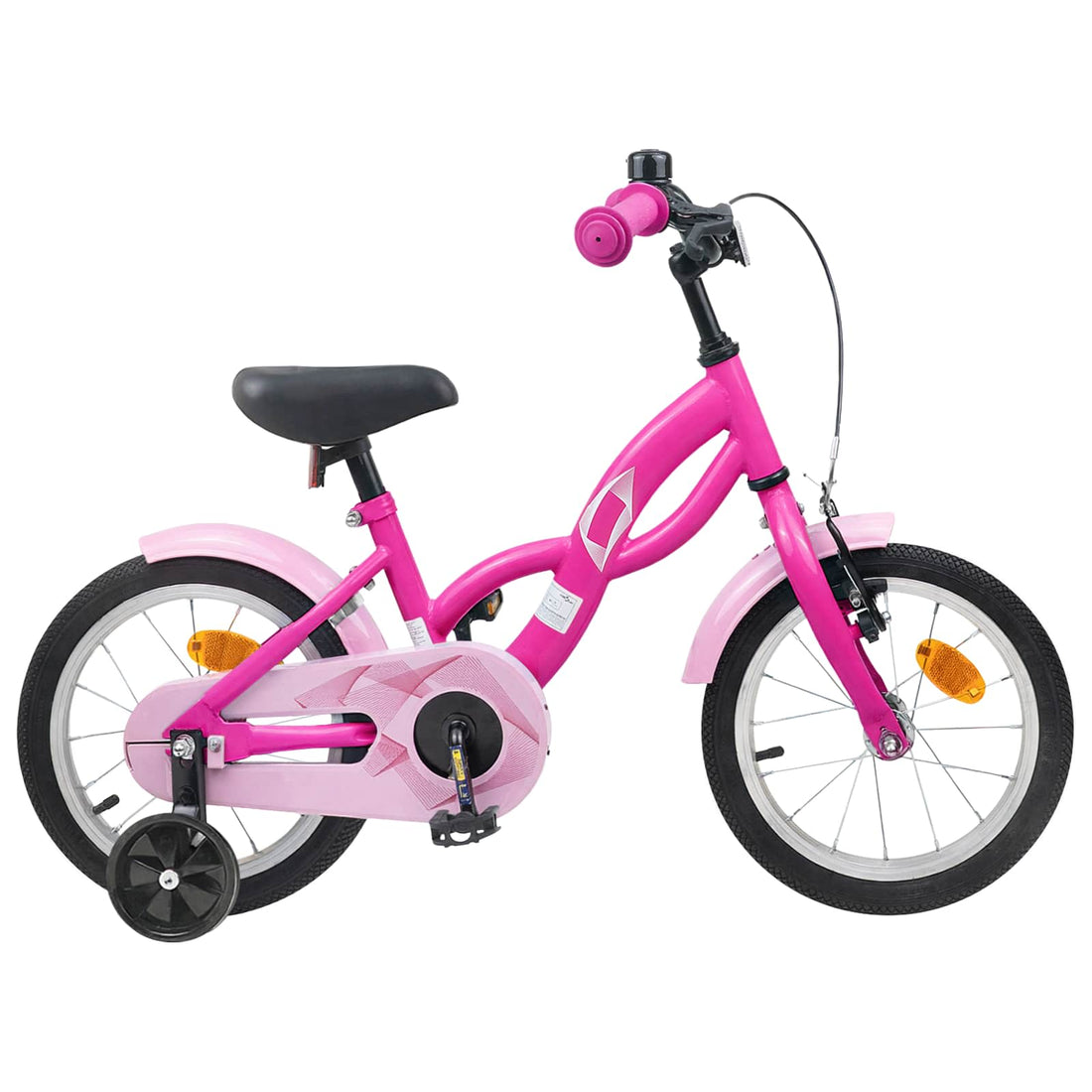 vidaXL Bicicleta Infantil 12 Pulgadas para 2-4 años Rosa Oscuro
