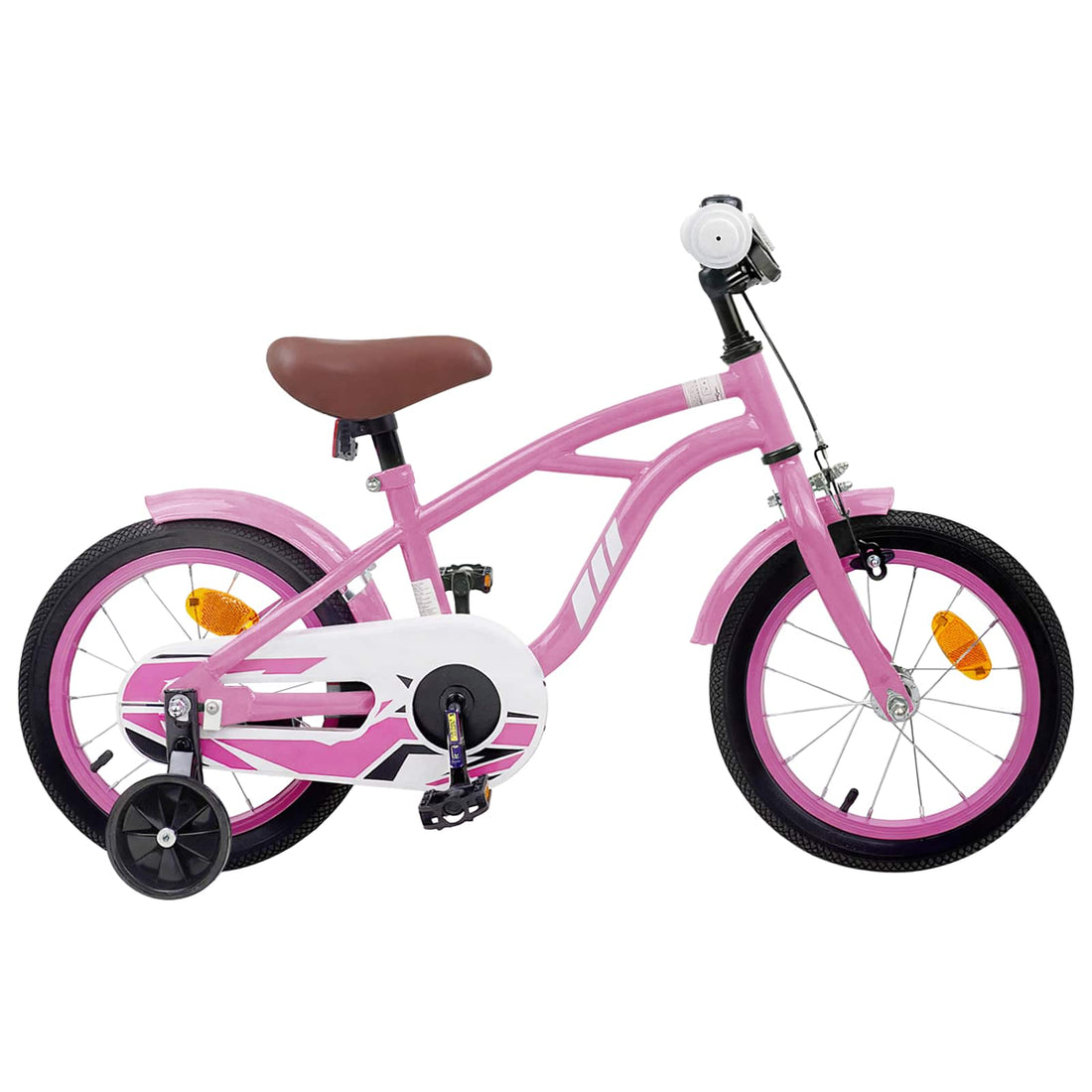 vidaXL Bicicleta Infantil 12 Pulgadas para 2-4 años Rosa claro