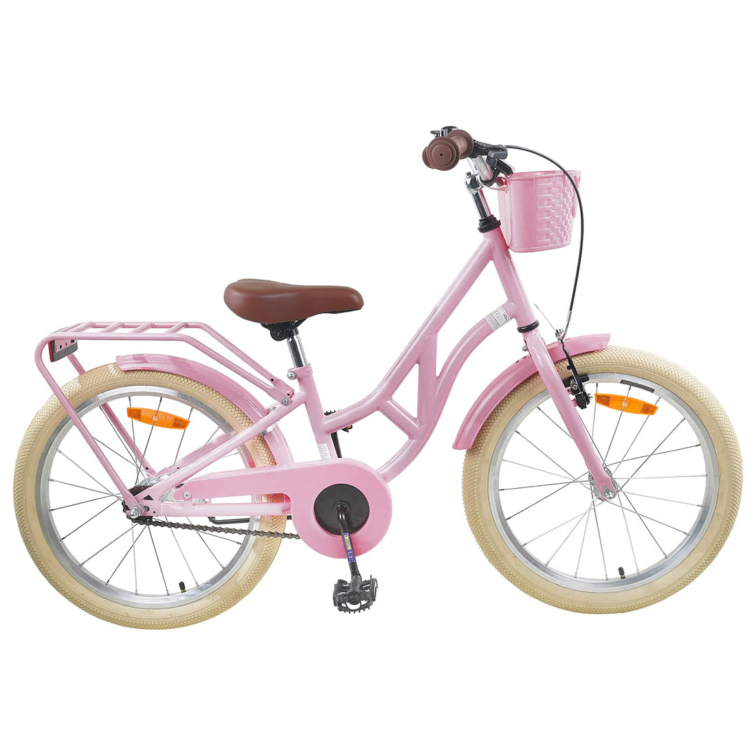 vidaXL Bicicleta Infantil 24 Pulgadas para 8-12 años Rosa claro