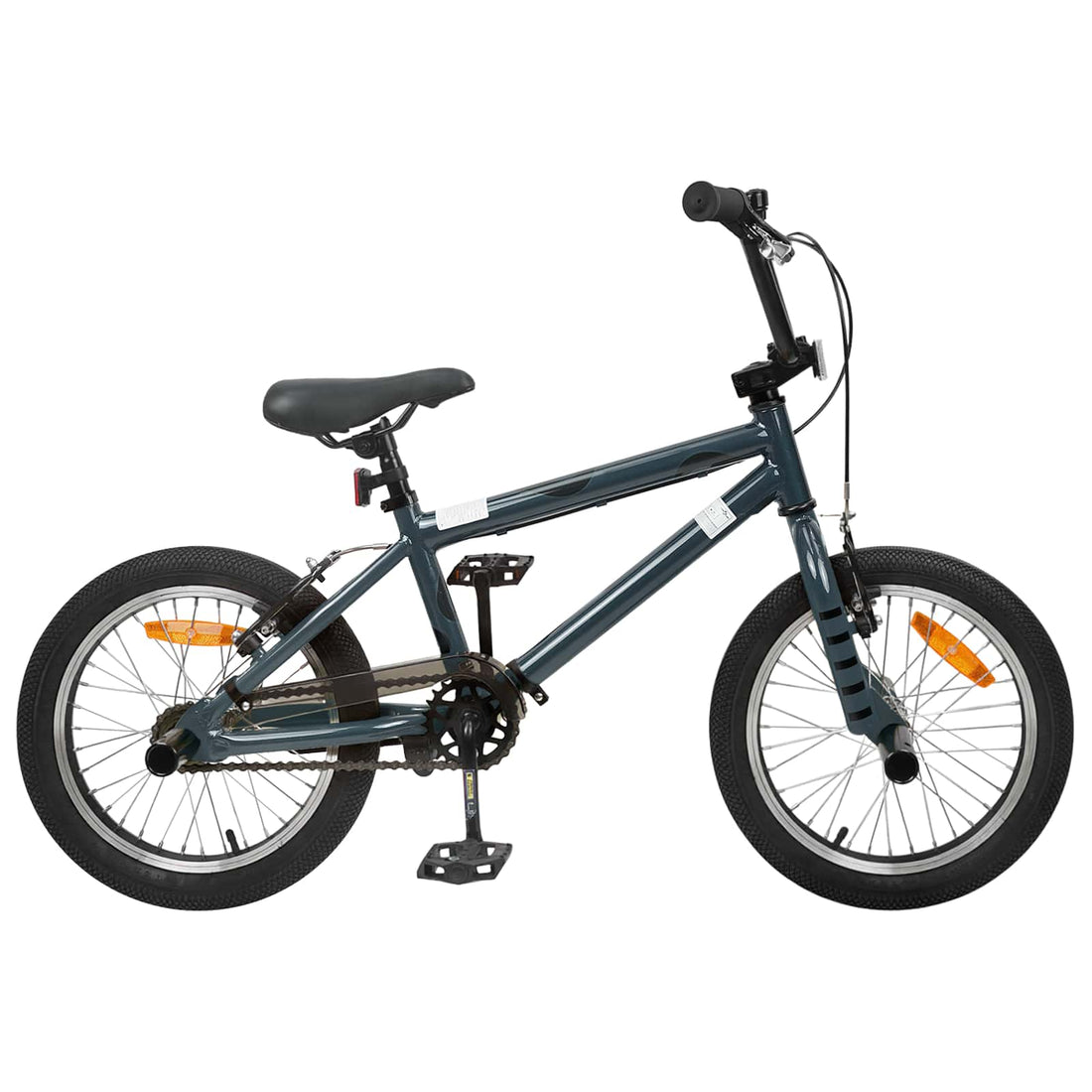vidaXL BMX 16 Pulgadas para niños de 5 a 8 años Gris oscuro