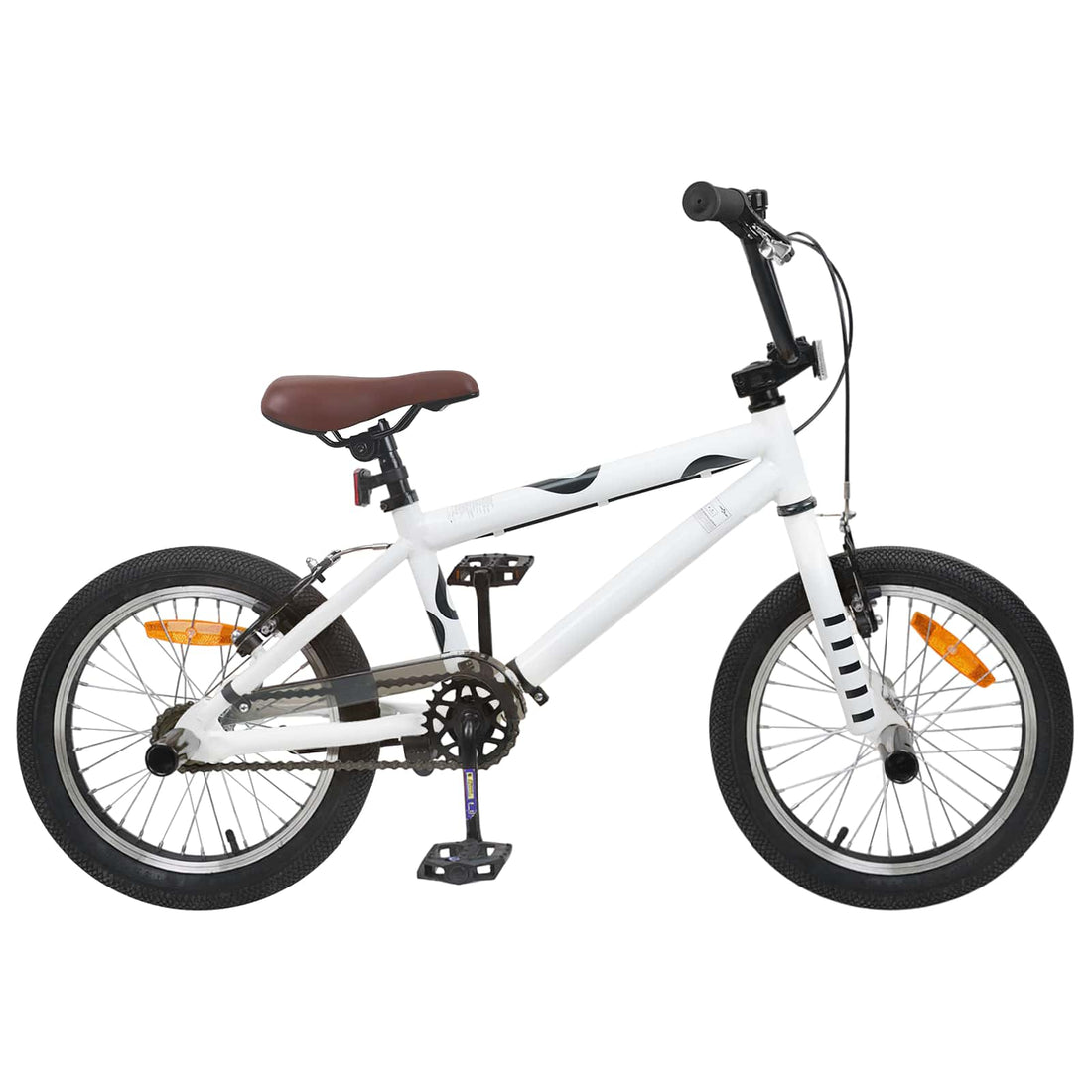 vidaXL BMX 16 Pulgadas para niños de 5 a 8 años Blanco
