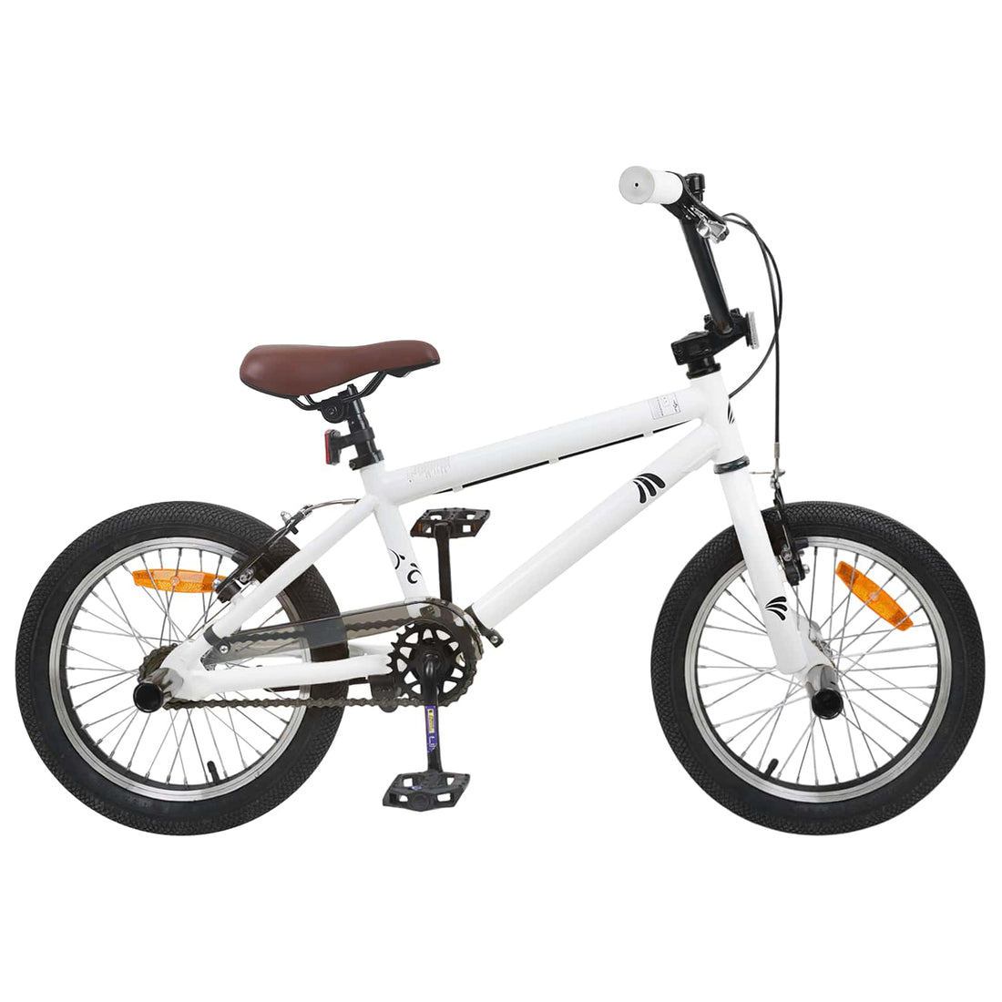 vidaXL BMX 16 Pulgadas para niños de 5 a 8 años Blanco