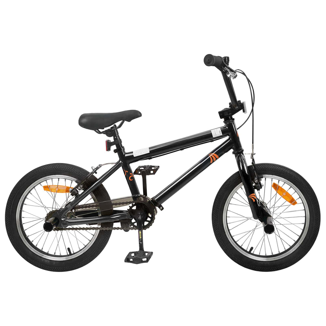vidaXL BMX 16 Pulgadas para niños de 5 a 8 años Negro
