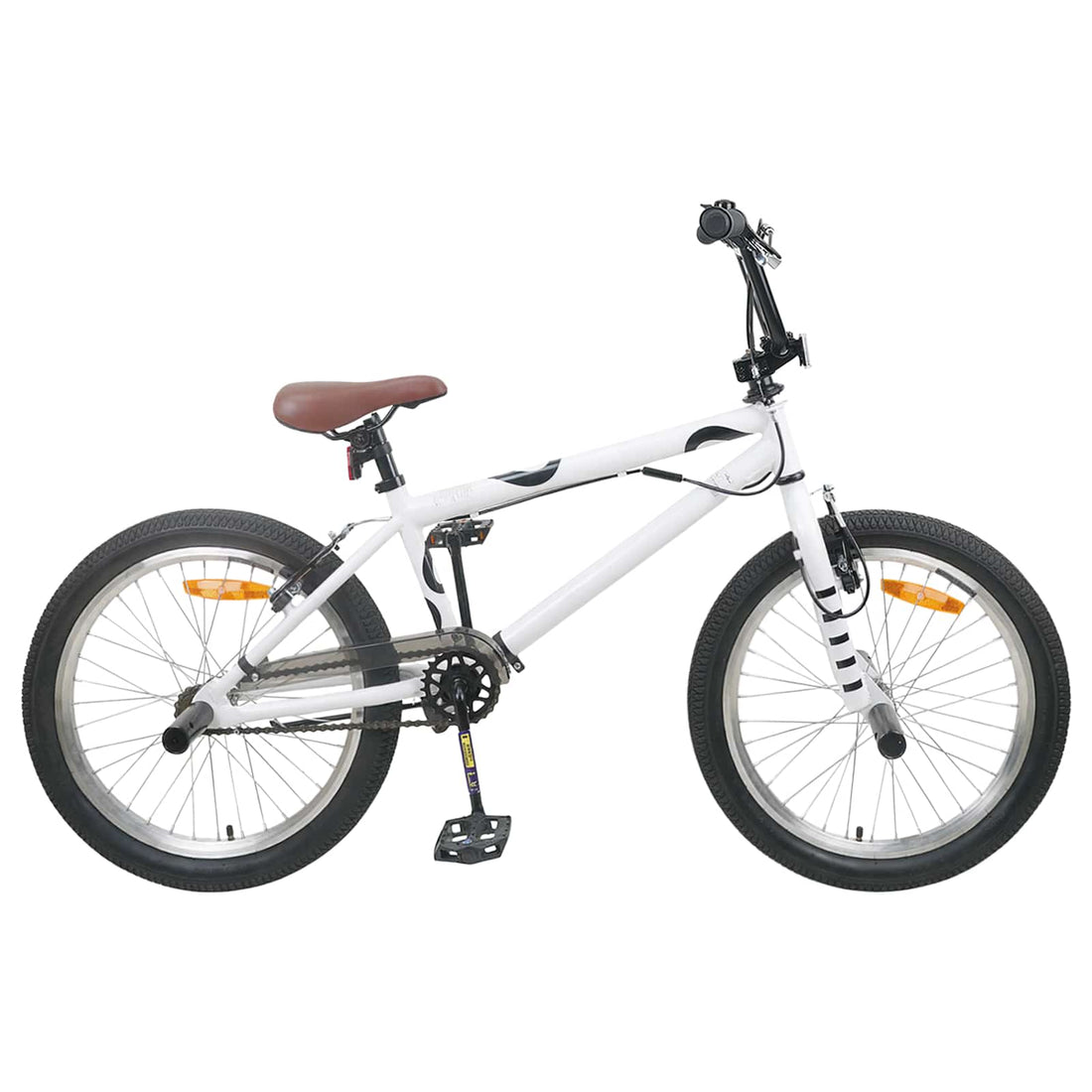 vidaXL BMX 20 Pulgadas para mayores de 9 años Blanco