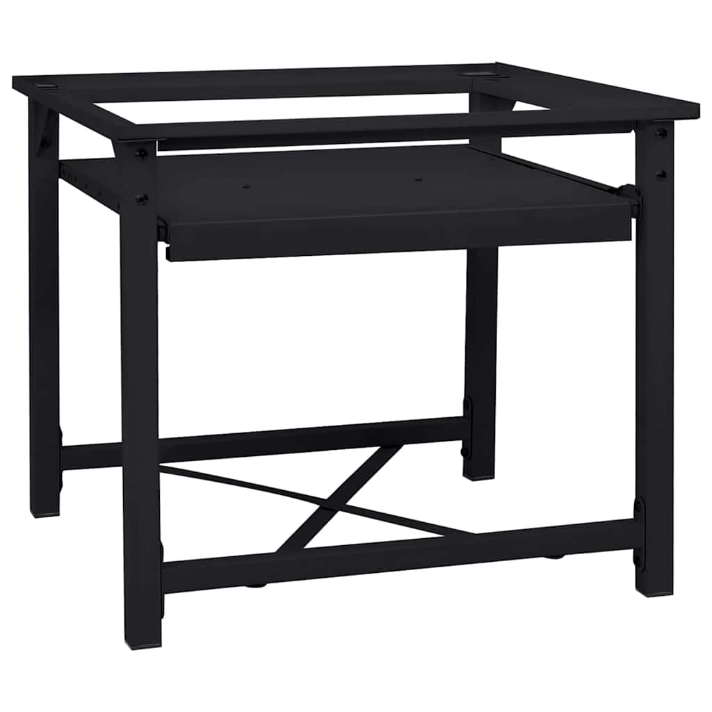 vidaXL Pedestal para Lavadora Negro 60 x 56 x 52 cm Acero