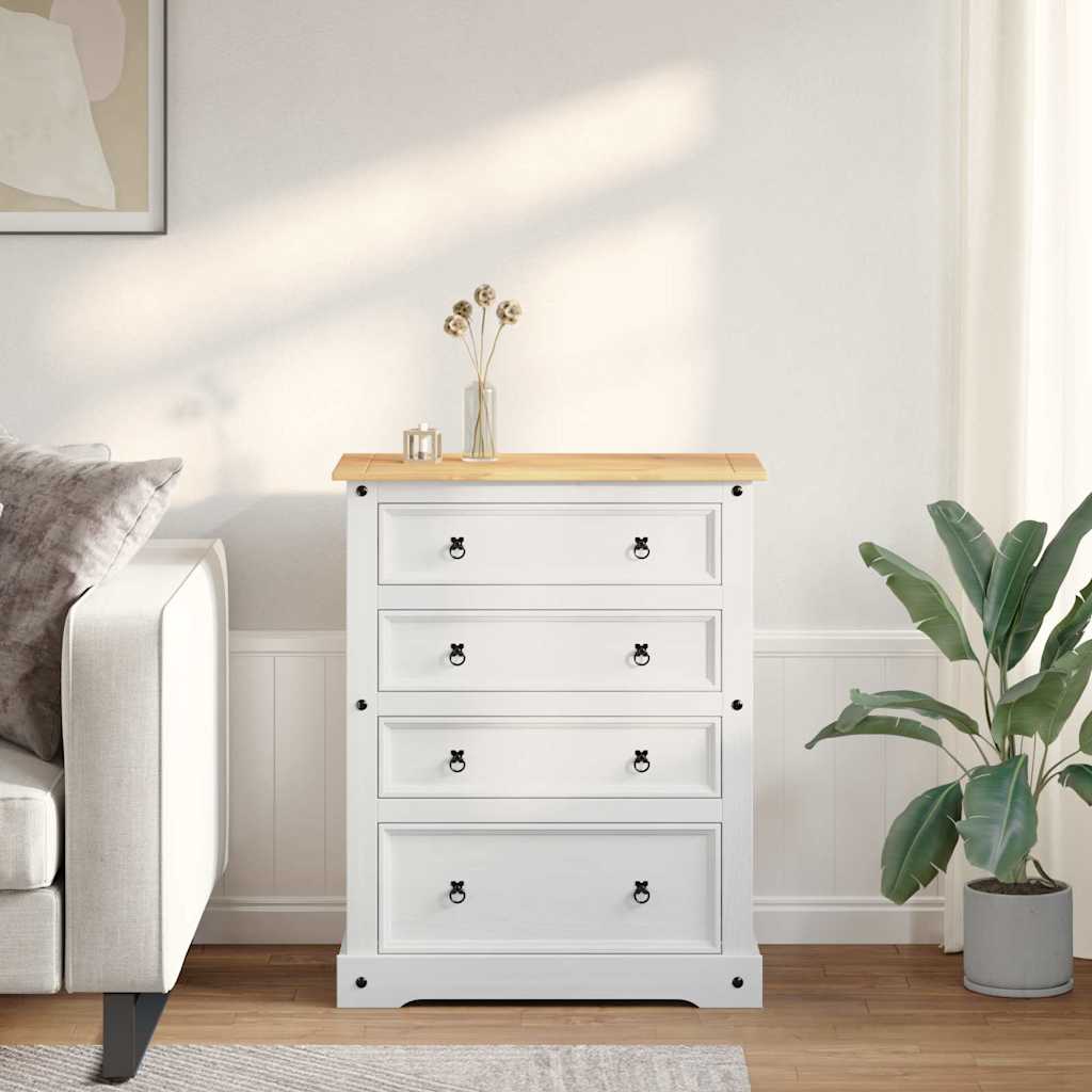 vidaXL Baúles de almacenamiento con cajón Corona 92 x 48 x 114 cm