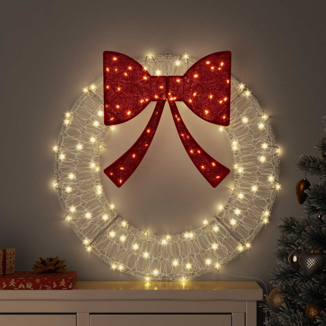 vidaXL Corona 60 LED cálido 76 x 76 x 8,5 cm Acrílico