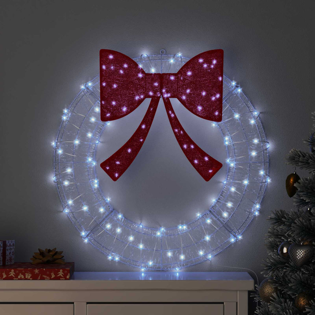 vidaXL Corona 60 LED frío 76 x 76 x 8,5 cm Acrílico