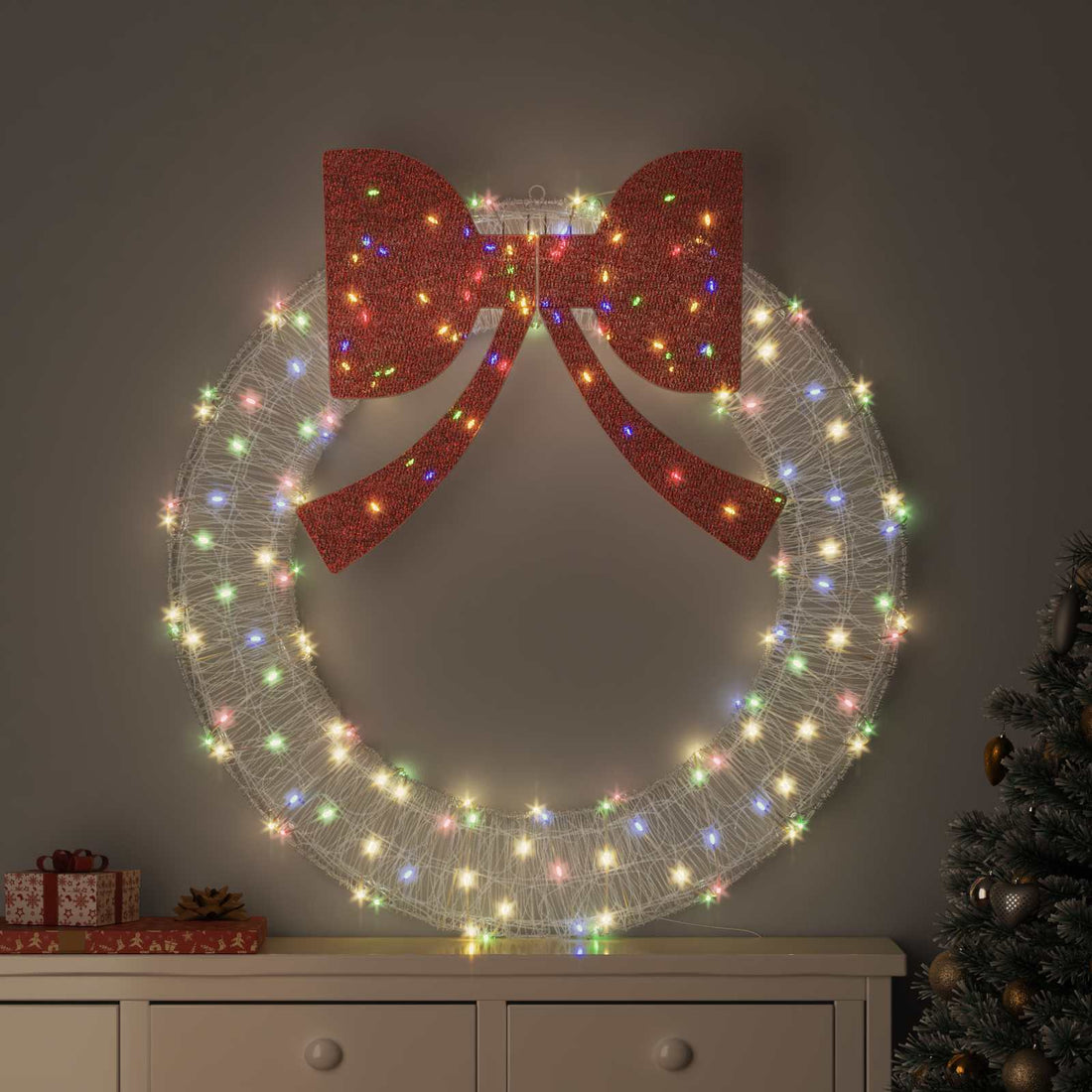 vidaXL Corona 150 LED Multicolor 120 cm Acrílico