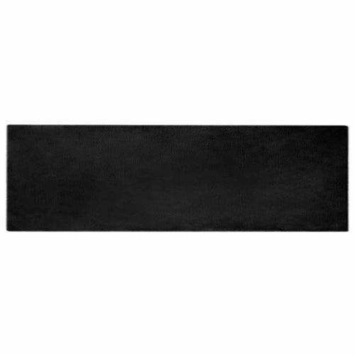vidaXL Alfombra antideslizante de sintética de conejo OLITE Negro (2)