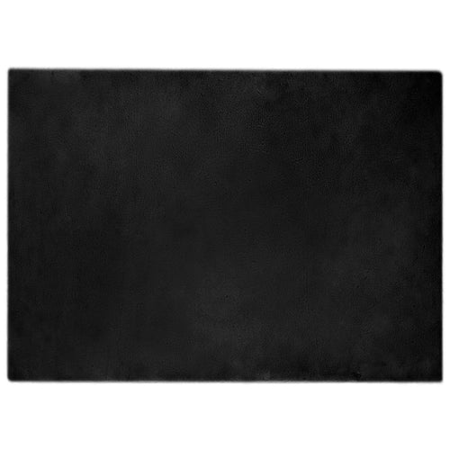 vidaXL Alfombra antideslizante de sintética de conejo OLITE Negro (2)
