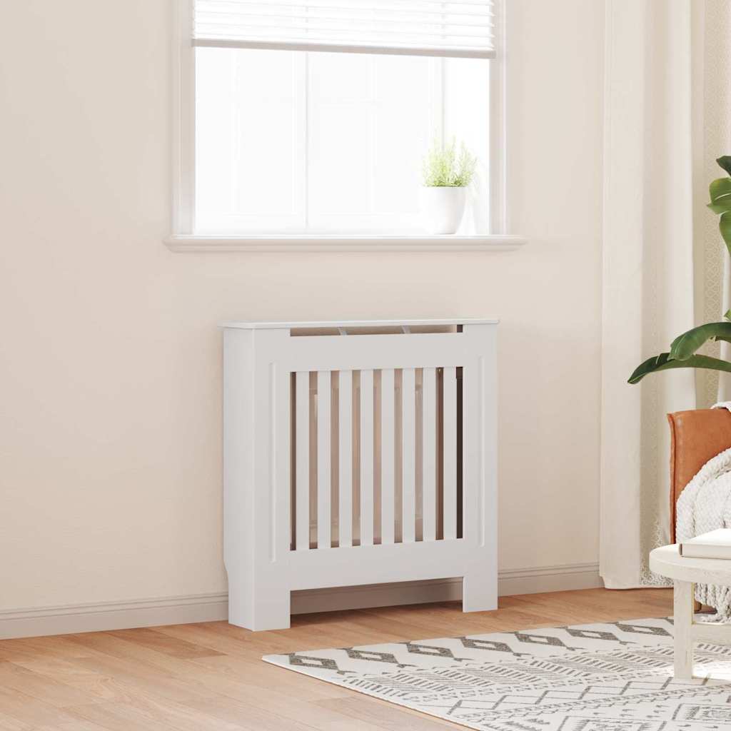 vidaXL Cubierta de Radiador 2 uds. Blanco 78 x 19 x 81,5cm