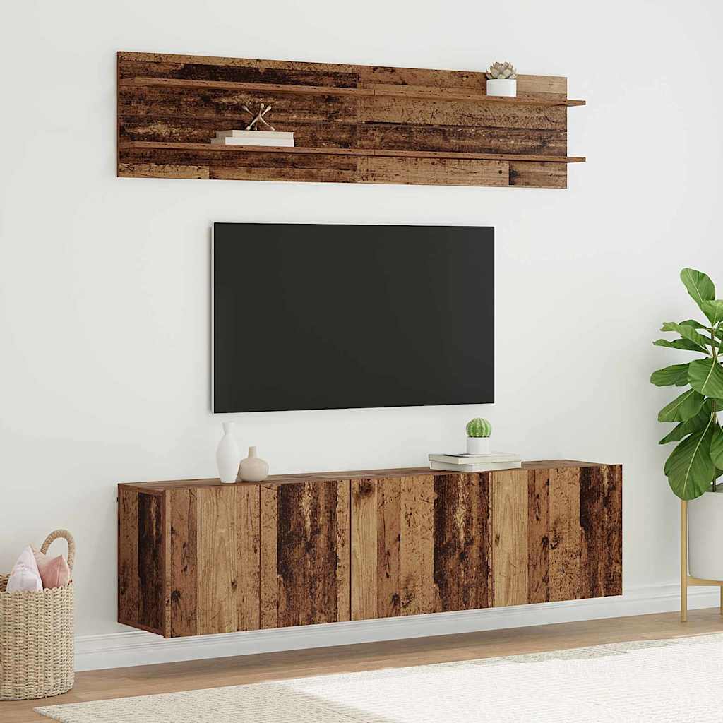 vidaXL Unidades de TV 6 uds. Madera vieja Madera de ingeniería
