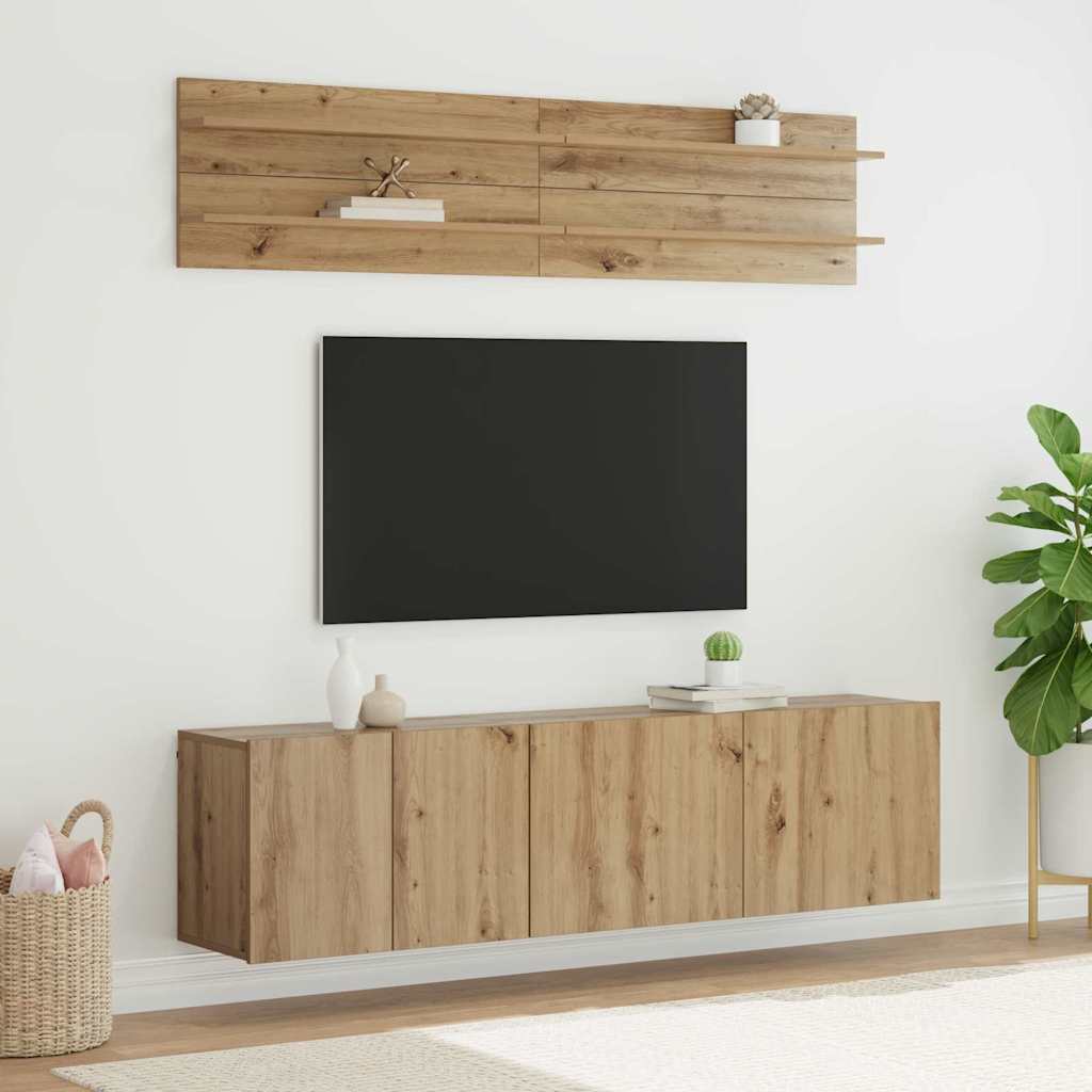 vidaXL Unidades de TV 6 uds. Roble artisan Madera de ingeniería