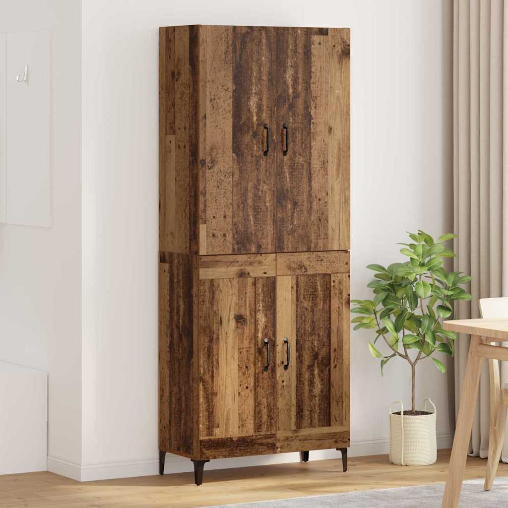 vidaXL Alacena Madera Vieja 69,5 x 34 x 180 cm Madera de ingeniería