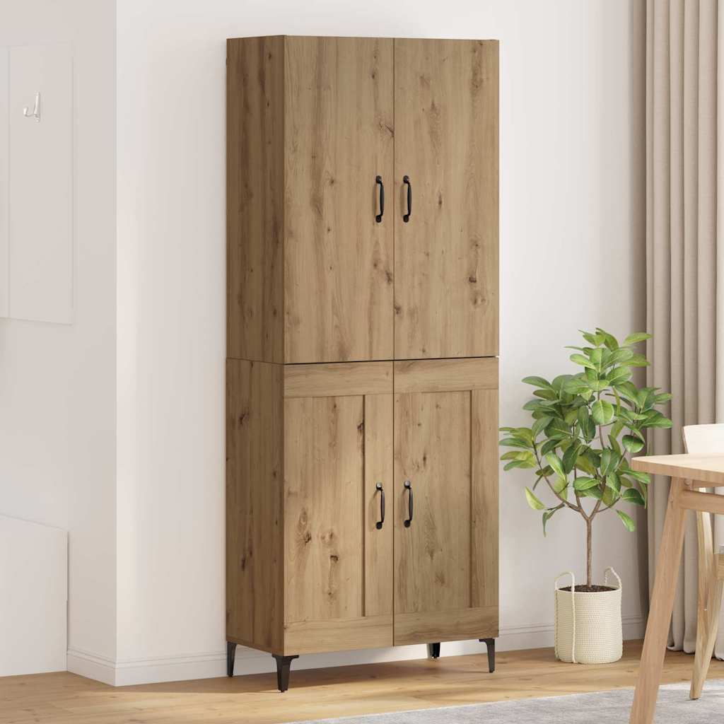 vidaXL Alacena Roble artisan 69,5 x 34 x 180 cm Madera de ingeniería