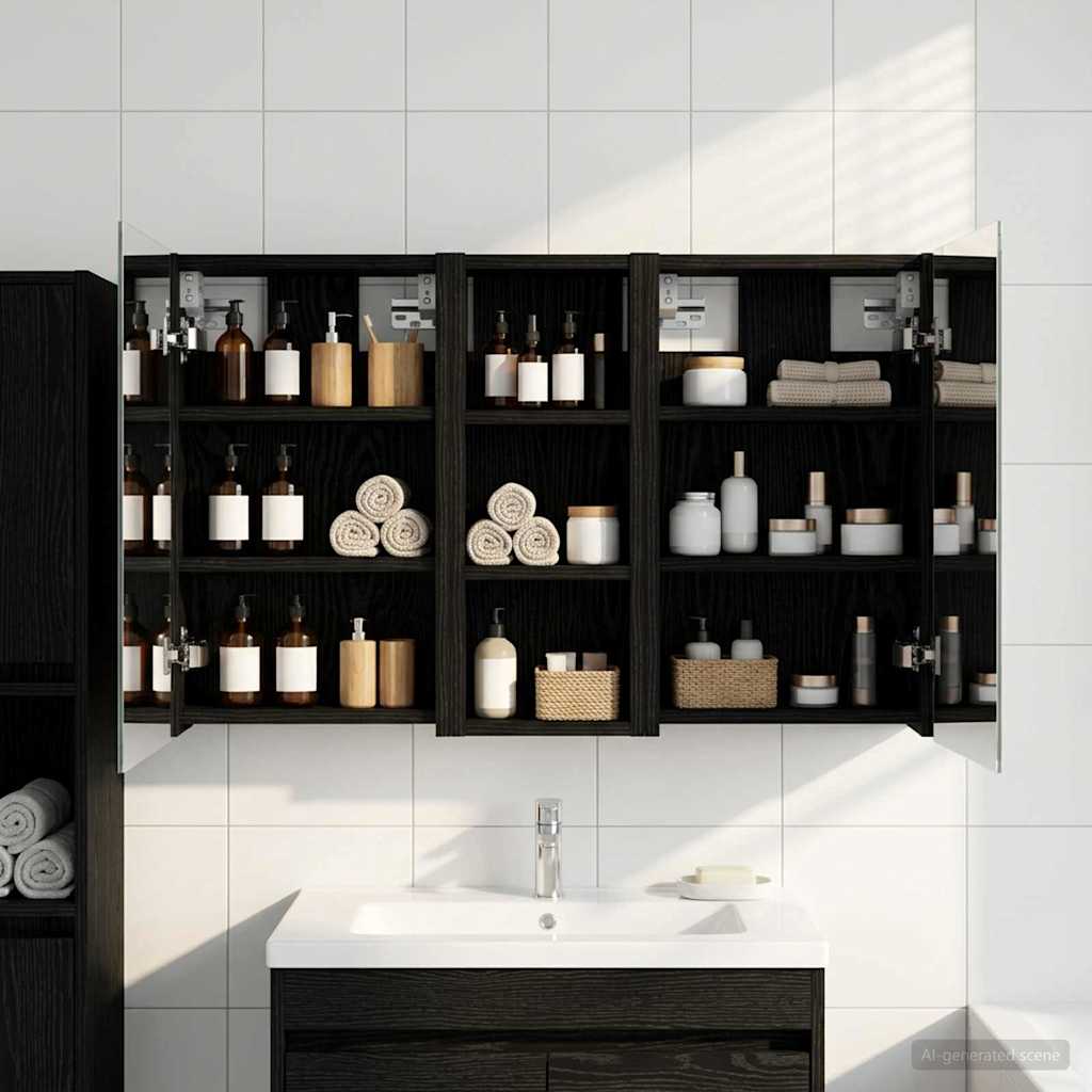 vidaXL Juego de Muebles de Baño 3 uds. 80 x 10,5 x 50 cm
