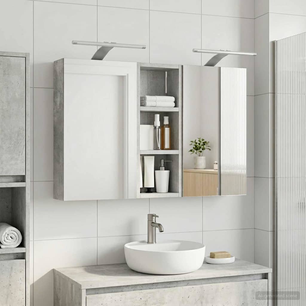 vidaXL Juego de Muebles de Baño 3 uds. 80 x 10,5 x 50 cm