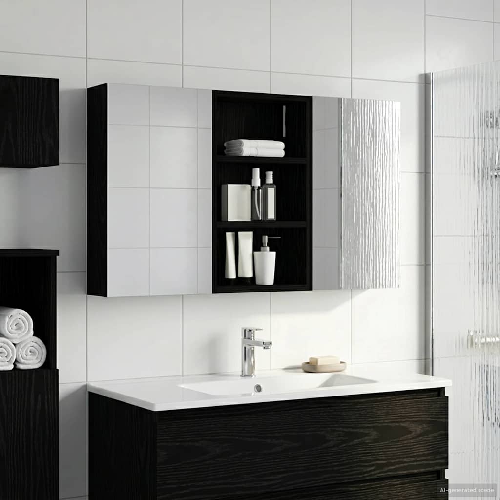 vidaXL Juego de Muebles de Baño 3 uds. 90 x 10,5 x 50 cm