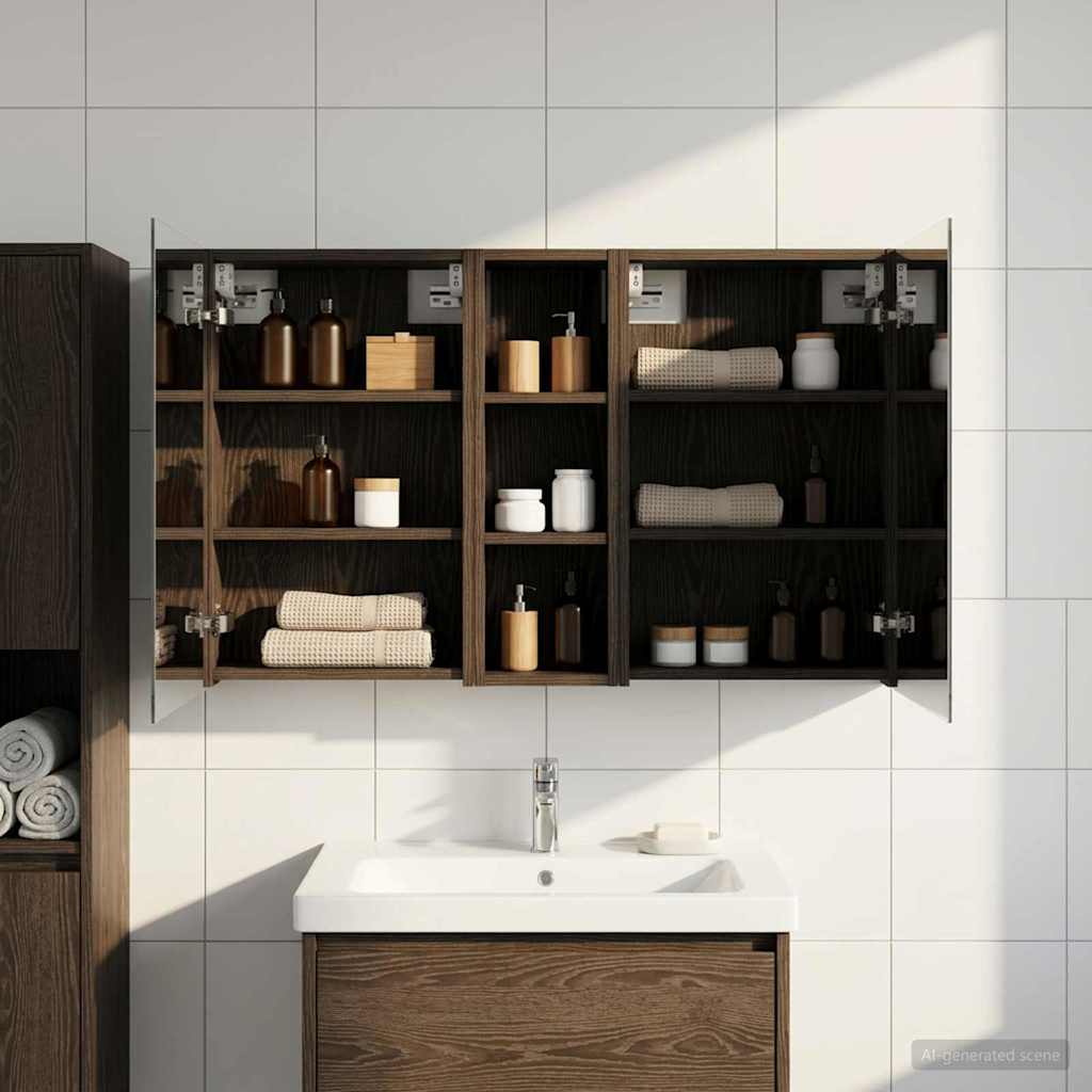 vidaXL Juego de Muebles de Baño 3 uds. 100 x 10,5 x 60,5 cm