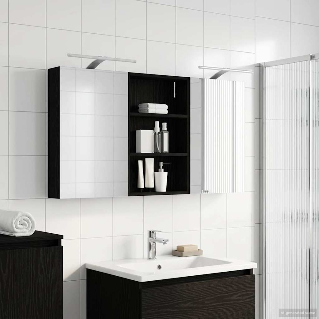 vidaXL Juego de Muebles de Baño 3 uds. 120 x 10,5 x 60,5 cm