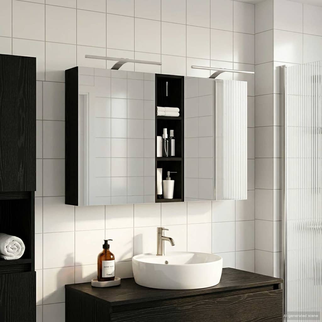 vidaXL Juego de Muebles de Baño 3 uds. 120 x 14,5 x 70 cm