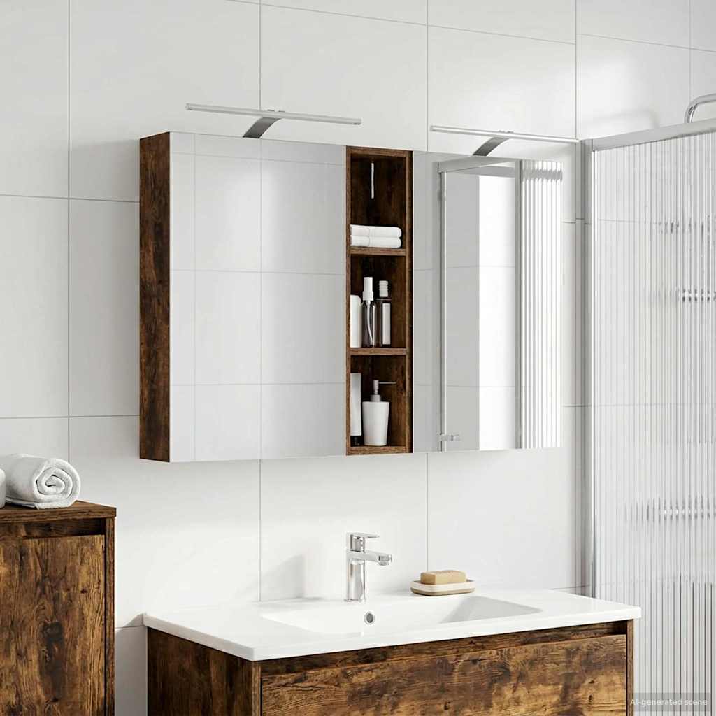 vidaXL Juego de Muebles de Baño 3 uds. 120 x 14,5 x 70 cm
