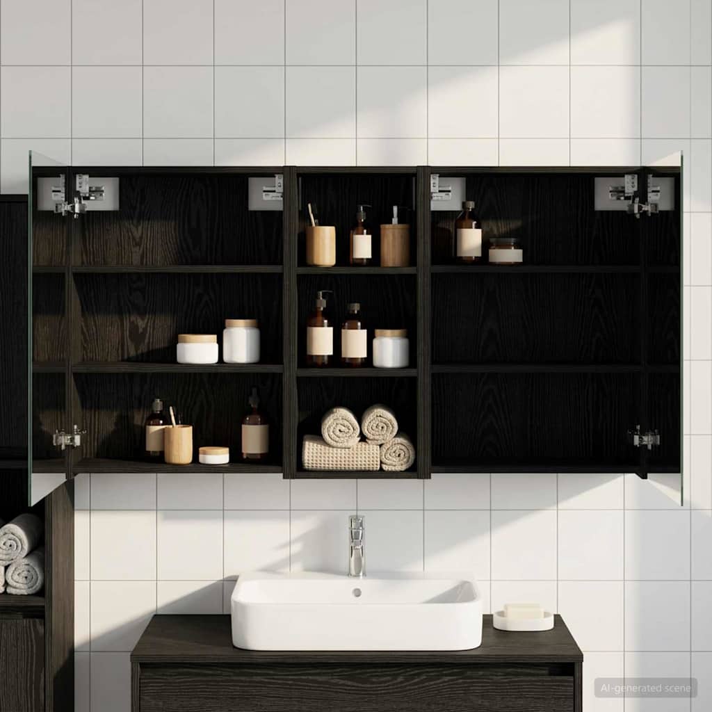 vidaXL Juego de Muebles de Baño 3 uds. 130 x 14,5 x 70 cm