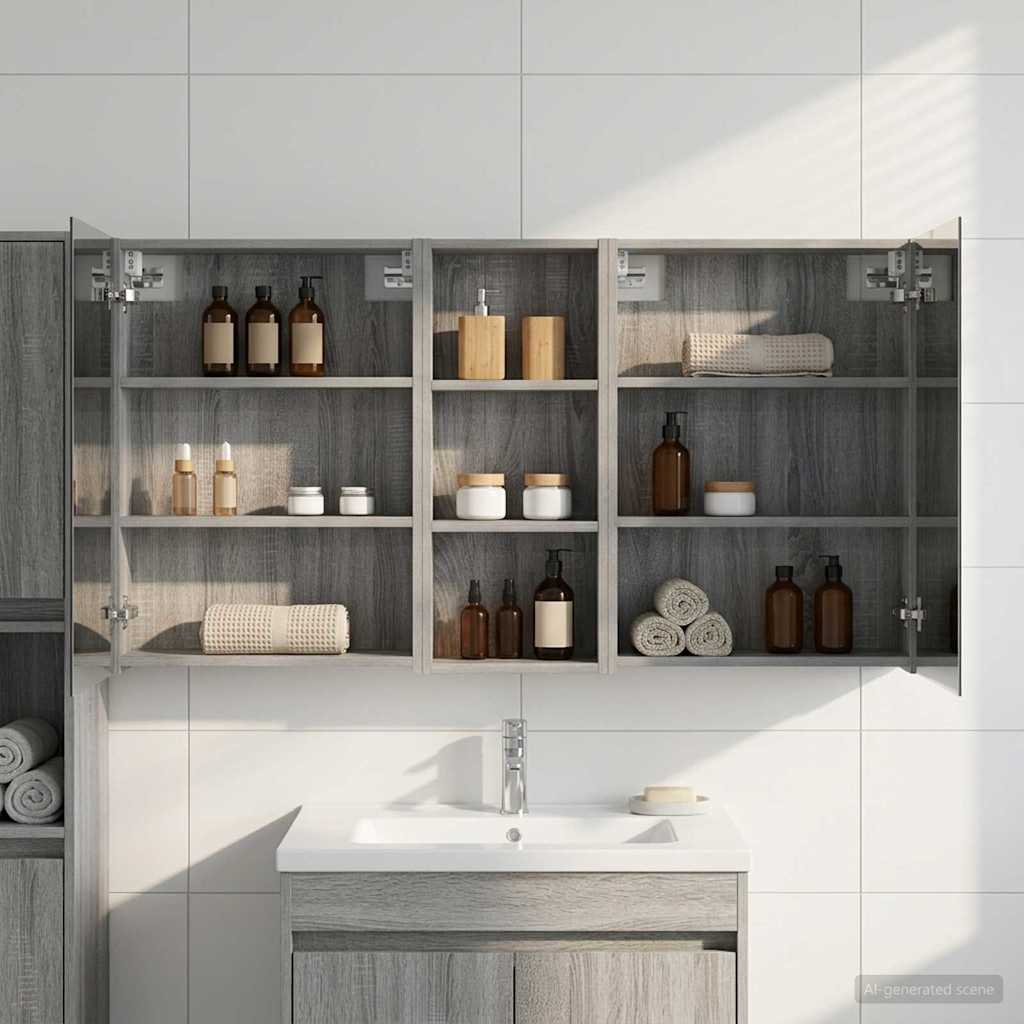 vidaXL Juego de Muebles de Baño 3 uds. 130 x 14,5 x 70 cm