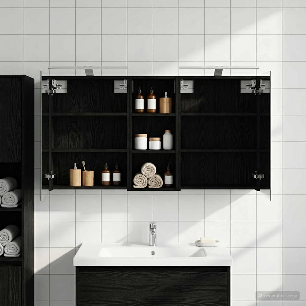 vidaXL Juego de Muebles de Baño 3 uds. 130 x 14,5 x 70 cm