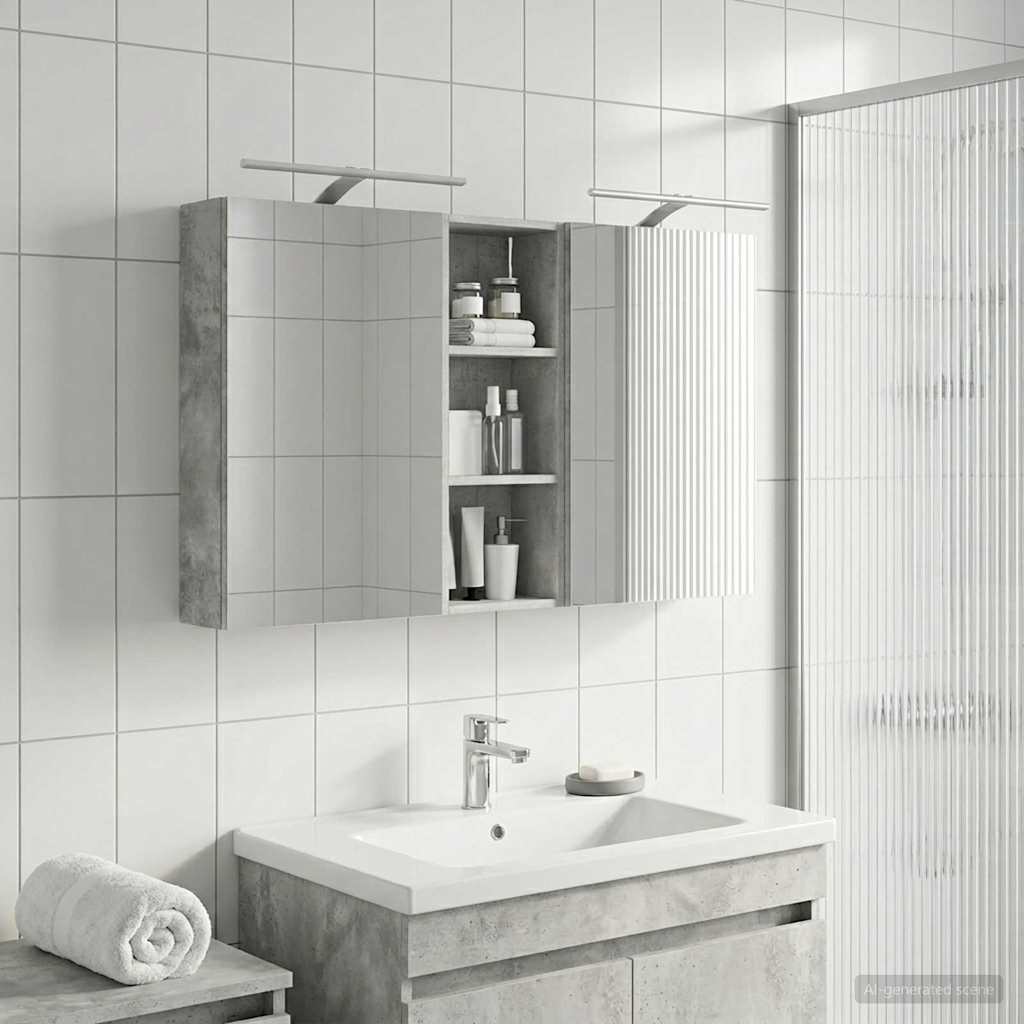 vidaXL Juego de Muebles de Baño 3 uds. 130 x 14,5 x 70 cm
