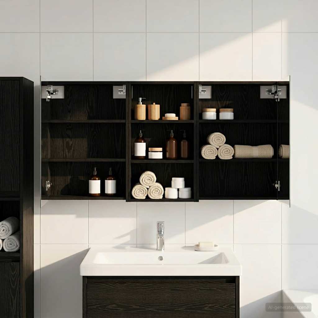 vidaXL Juego de Muebles de Baño 3 uds. 140 x 14,5 x 70 cm