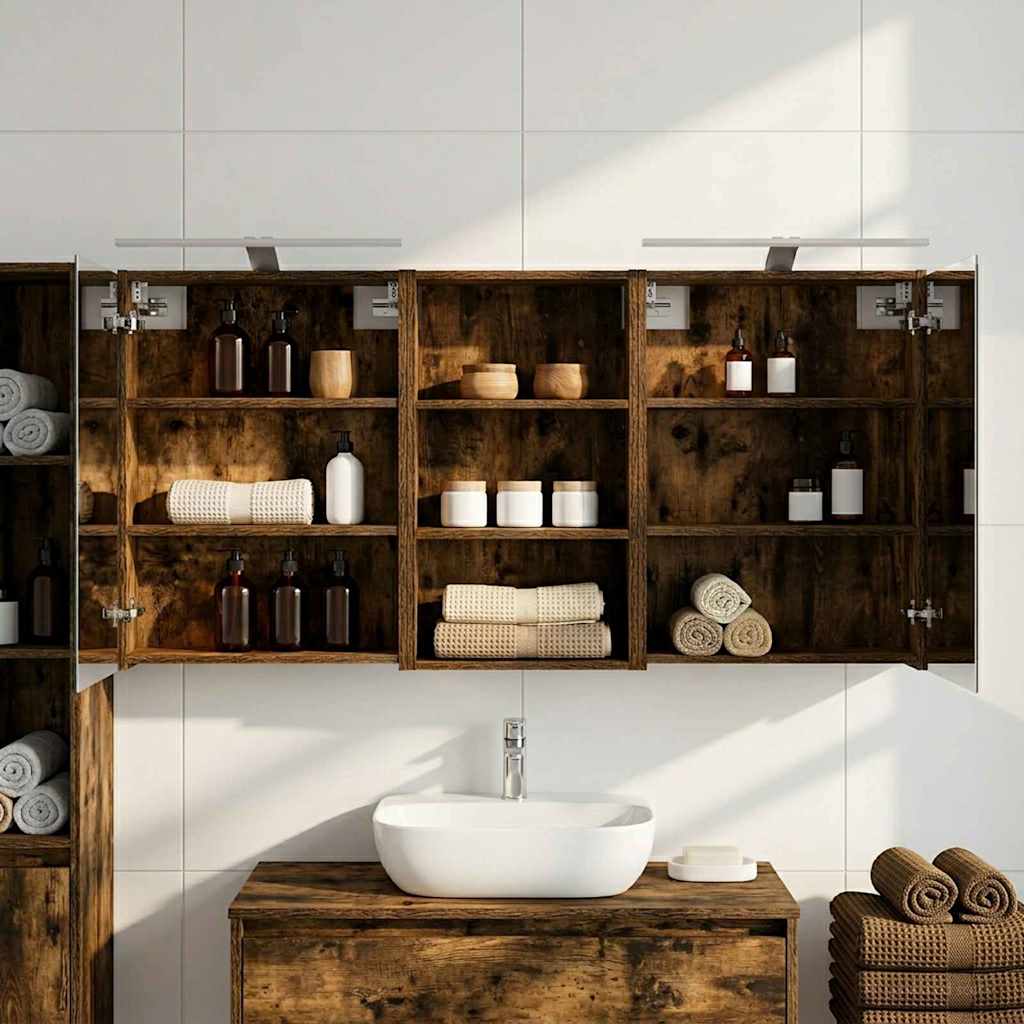 vidaXL Juego de Muebles de Baño 3 uds. 140 x 14,5 x 70 cm