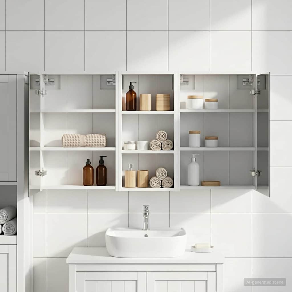 vidaXL Juego de Muebles de Baño 3 uds. 116 x 16 x 62,5 cm