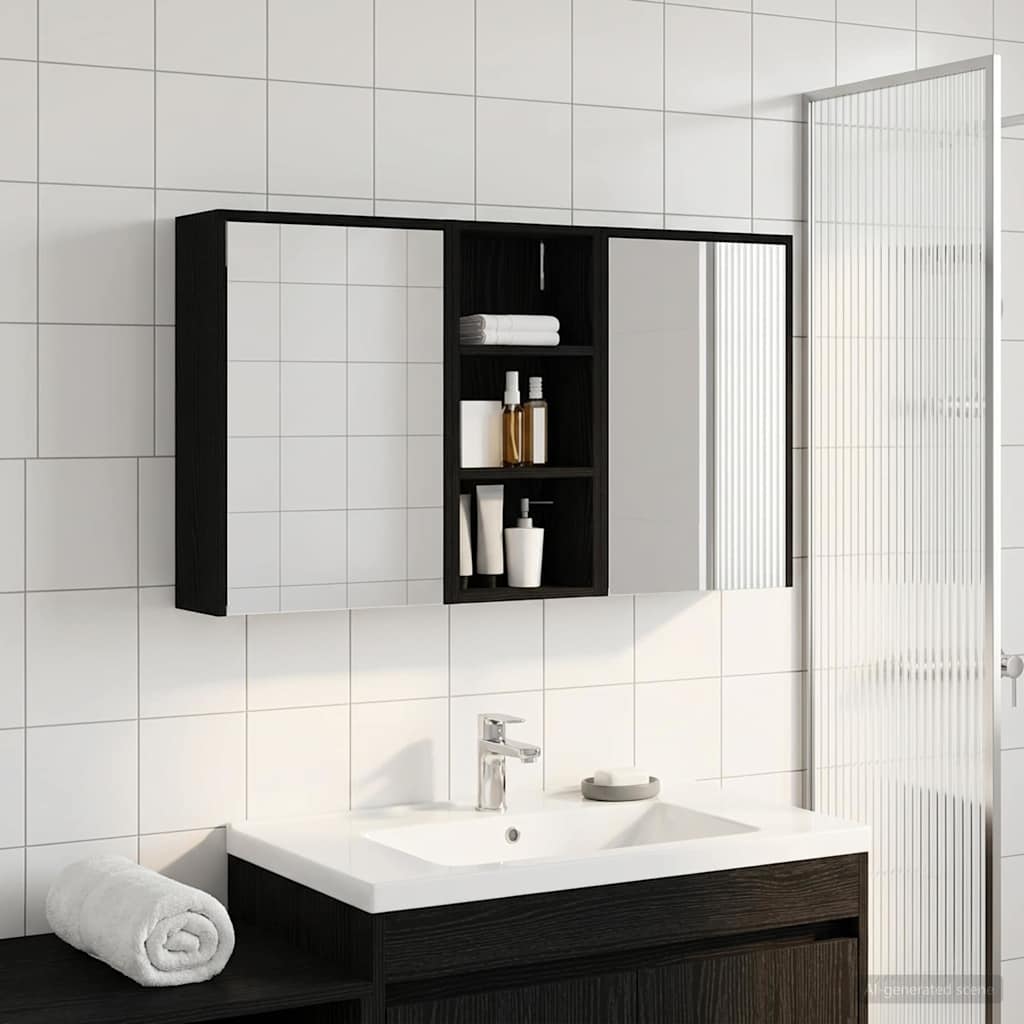 vidaXL Juego de Muebles de Baño 3 uds. 116 x 16 x 62,5 cm