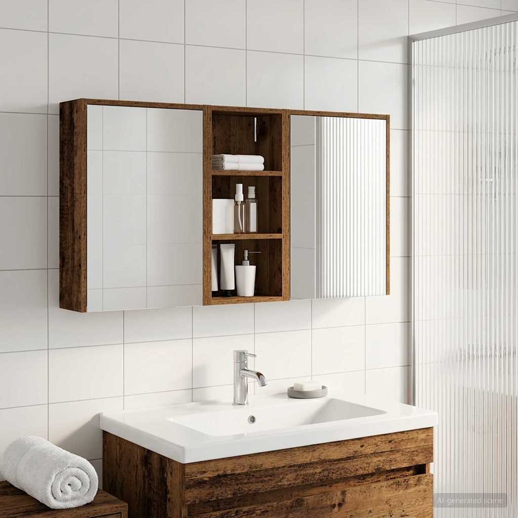 vidaXL Juego de Muebles de Baño 3 uds. 116 x 16 x 62,5 cm